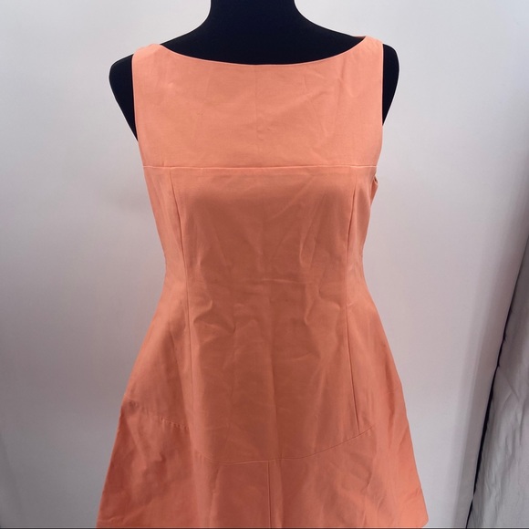 Sinclair 10 Tangerine Orange Sleeveless Dress - Picture 2 of 9